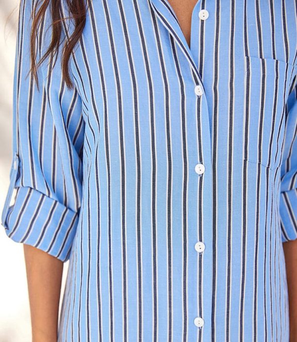 Stripe Shirtdress - Image 2