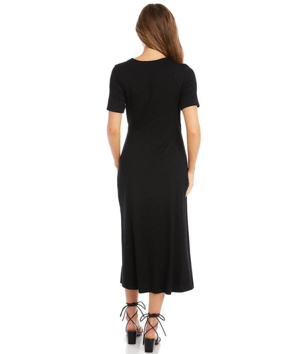 Faux Wrap Midi Dress - Image 5
