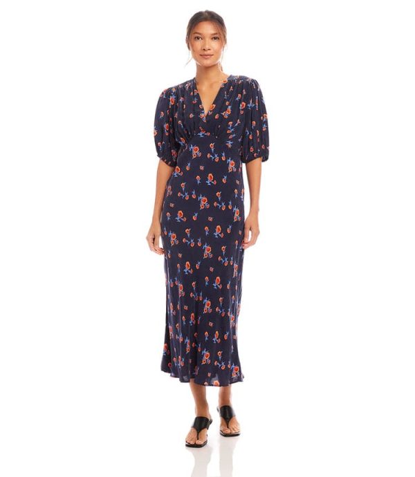 Bias Puff Sleeve Dress - Image 3
