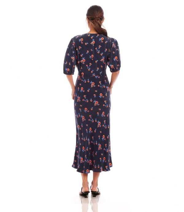 Bias Puff Sleeve Dress - Image 5