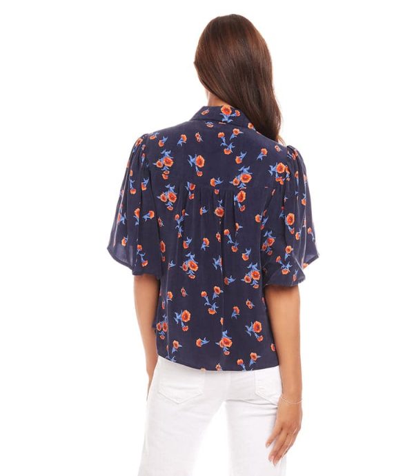 Shirred Button Up Blouse - Image 4