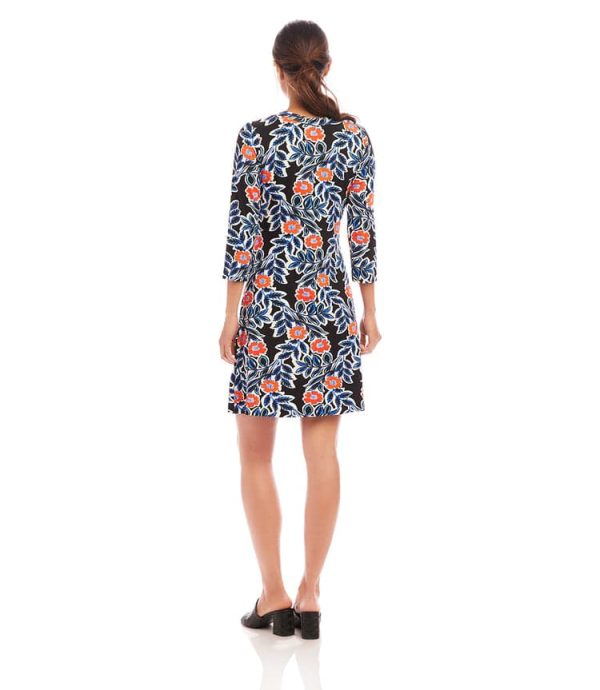 3/4 Sleeve A-Line Dress - Image 4