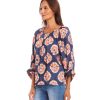 Blouson Sleeve Peasant Top - Image 3