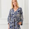 Blouson Sleeve Tie Front Top