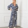 Blouson Sleeve Tie Front Top - Image 2