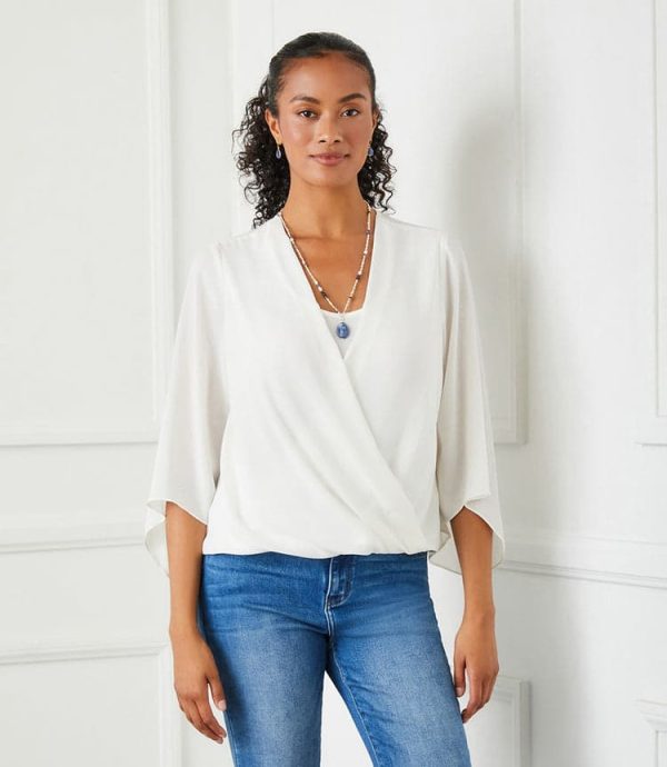 Drape Front Crossover Top