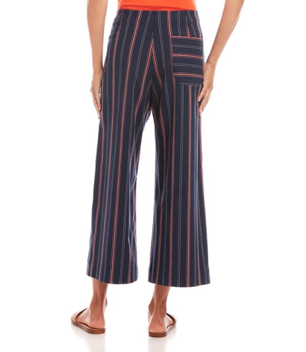 Stripe Cropped Wide Leg Pants - Image 5