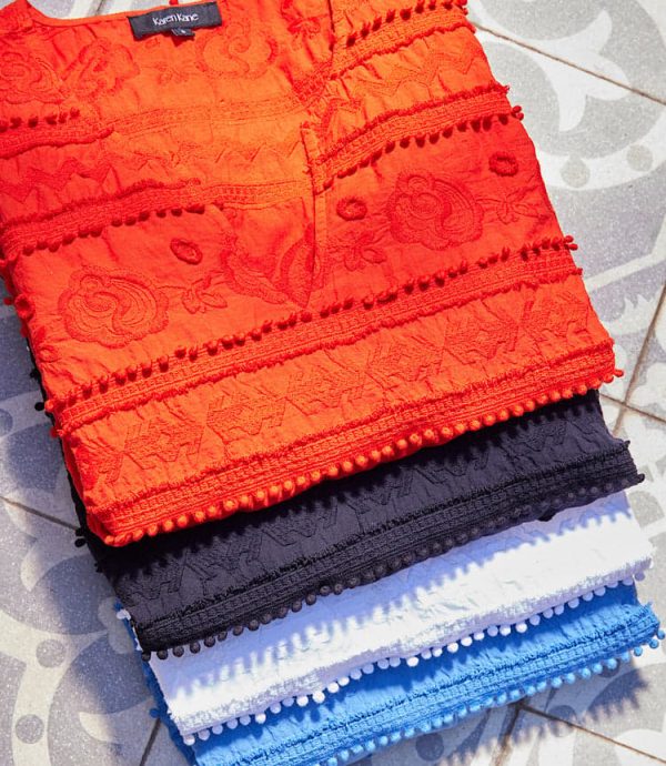 3/4 Sleeve Embroidered Tunic - Image 6