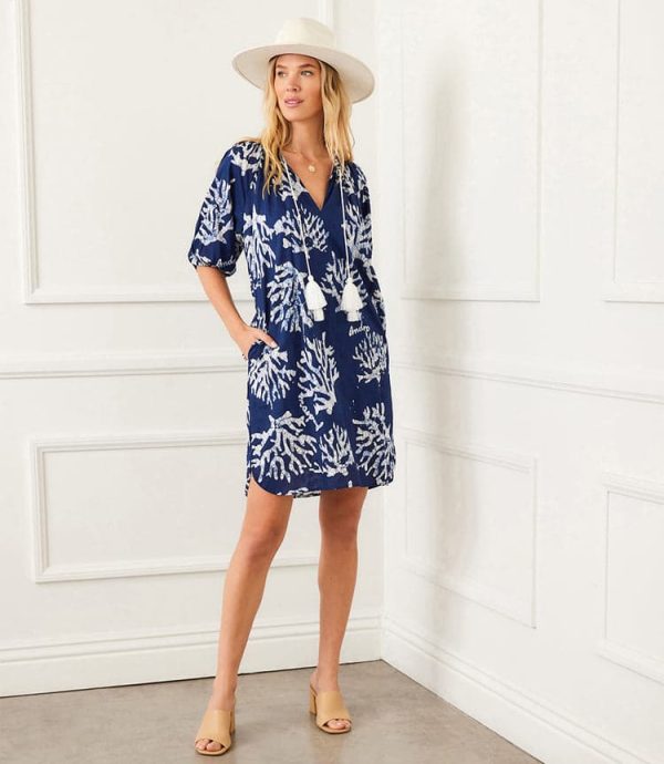 Puff Sleeve Tassel Dress - Image 3
