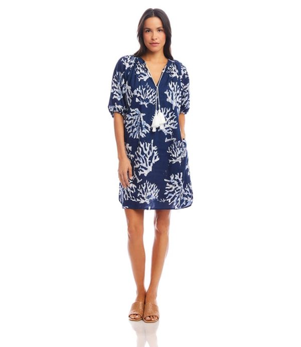 Puff Sleeve Tassel Dress - Image 4