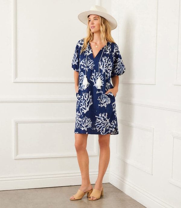 Puff Sleeve Tassel Dress - Image 7