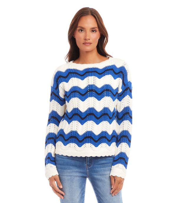 Pointelle Zigzag Sweater - Image 3