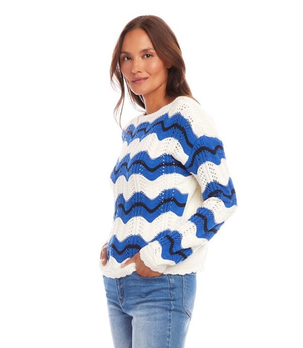 Pointelle Zigzag Sweater - Image 4