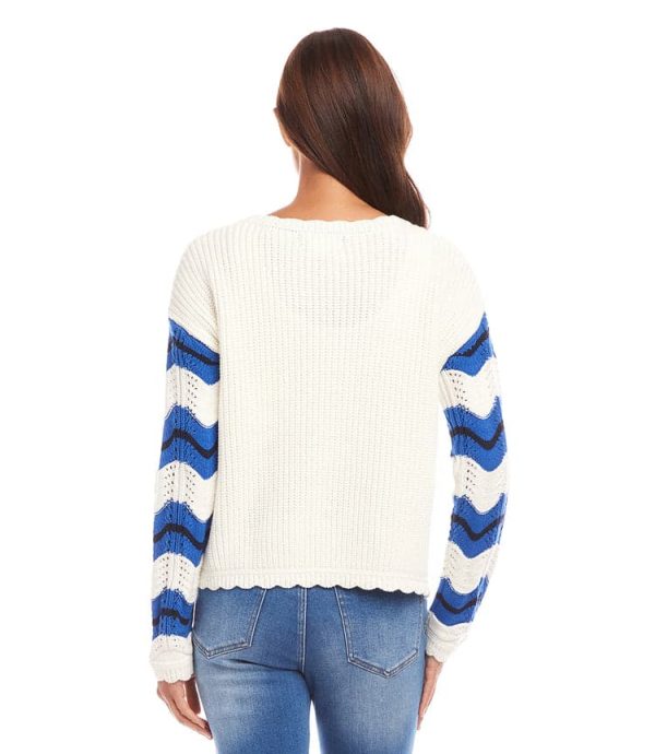 Pointelle Zigzag Sweater - Image 5