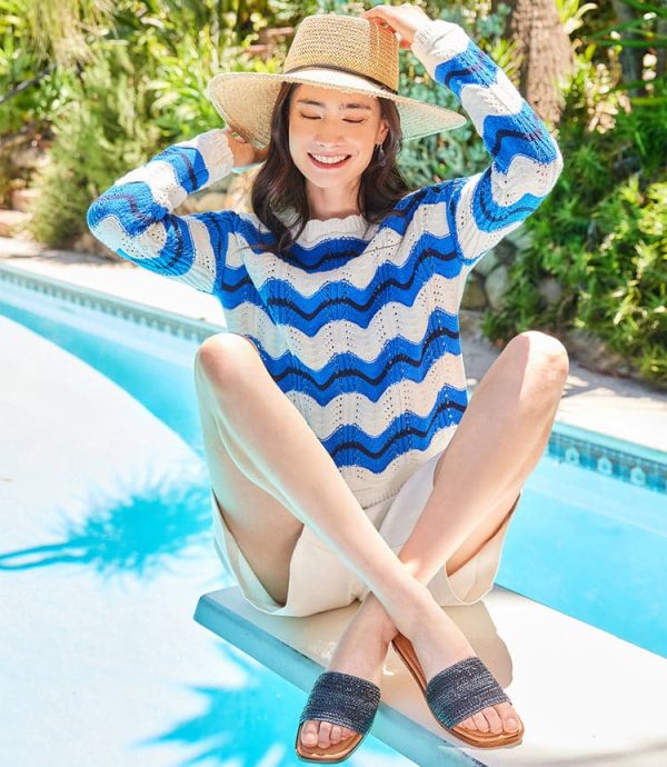 Pointelle Zigzag Sweater - Image 7