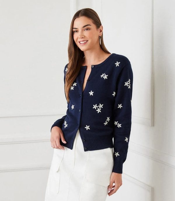 Embellished Cardigan Sweater - Image 2