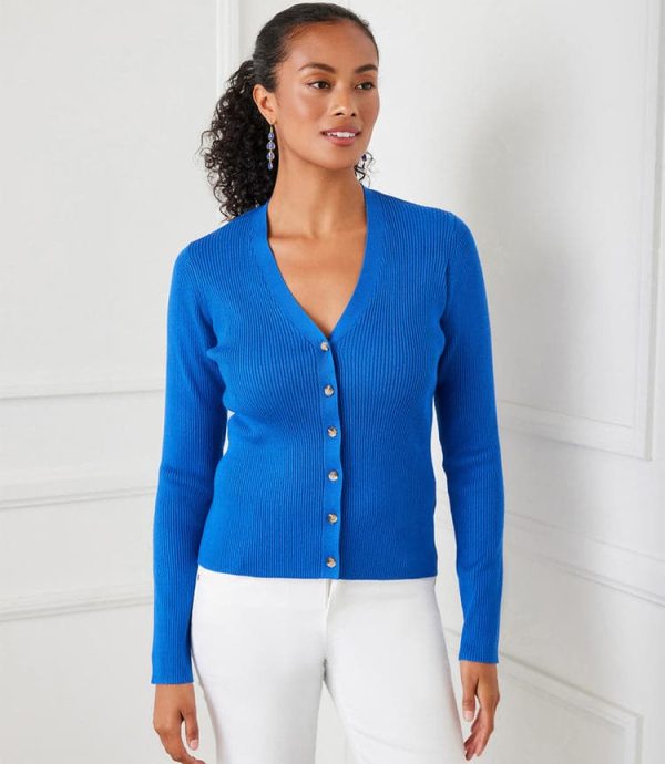 Ribbed Cardigan Sweater