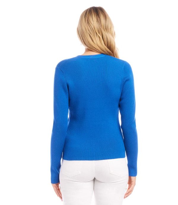 Ribbed Cardigan Sweater - Image 5