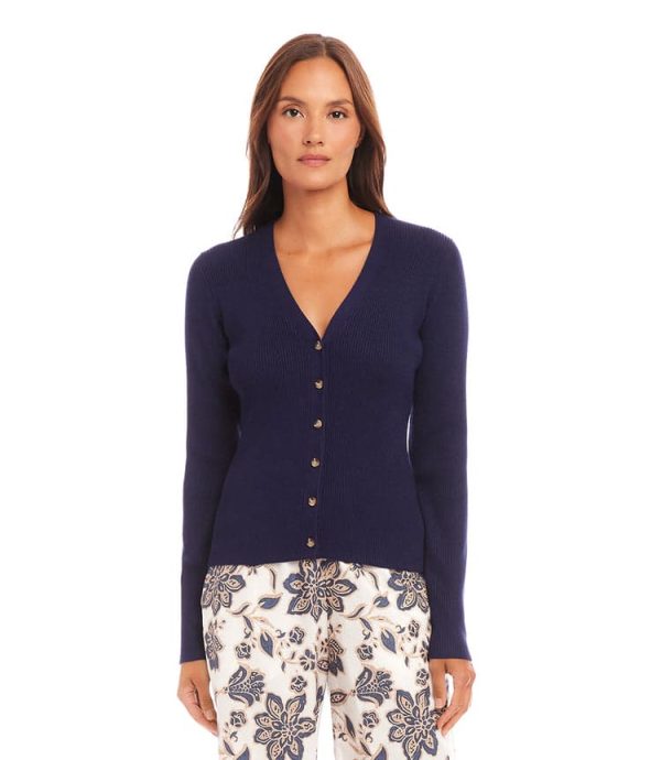 Ribbed Cardigan Sweater - Image 2