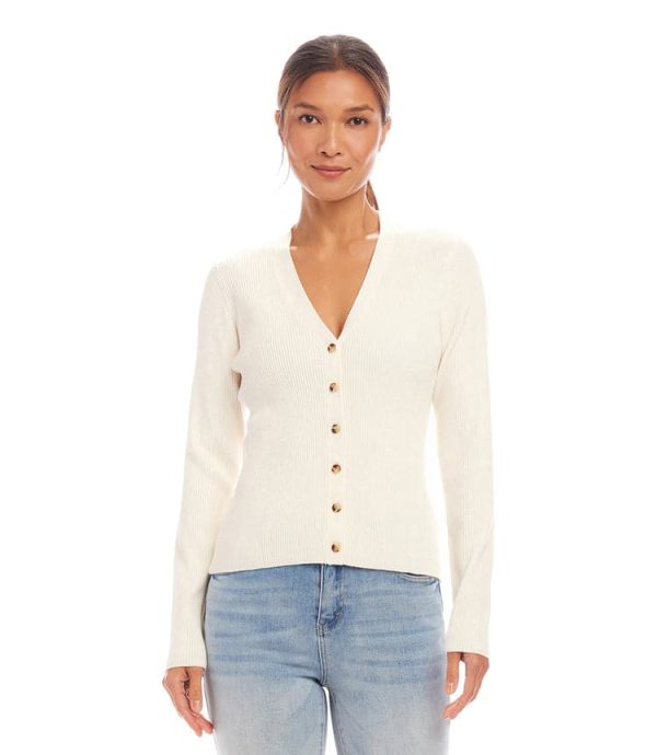 Ribbed Cardigan Sweater - Image 3