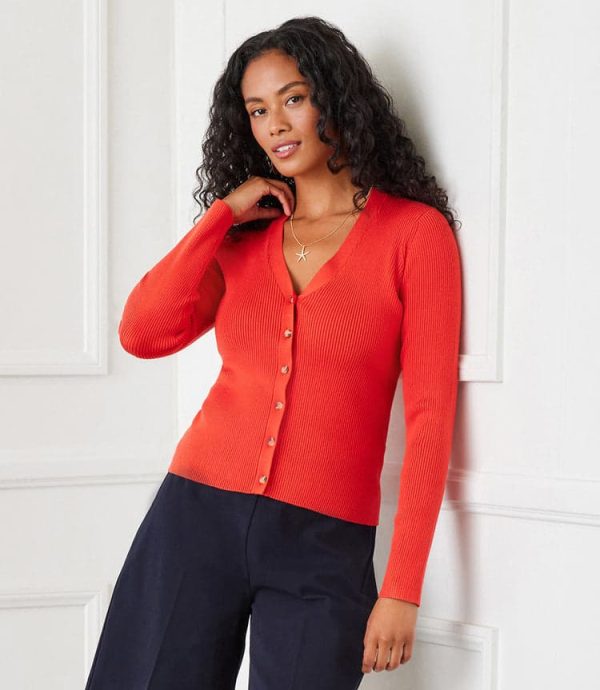 Ribbed Cardigan Sweater - Image 2
