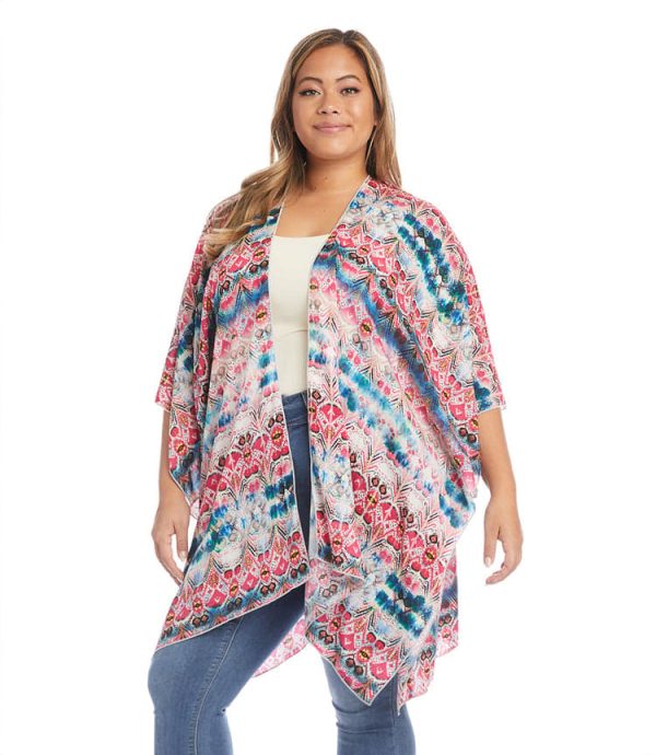 Plus Size Open Front Jacket - Image 2