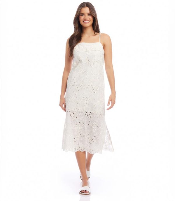Eyelet Midi Dress - Image 2