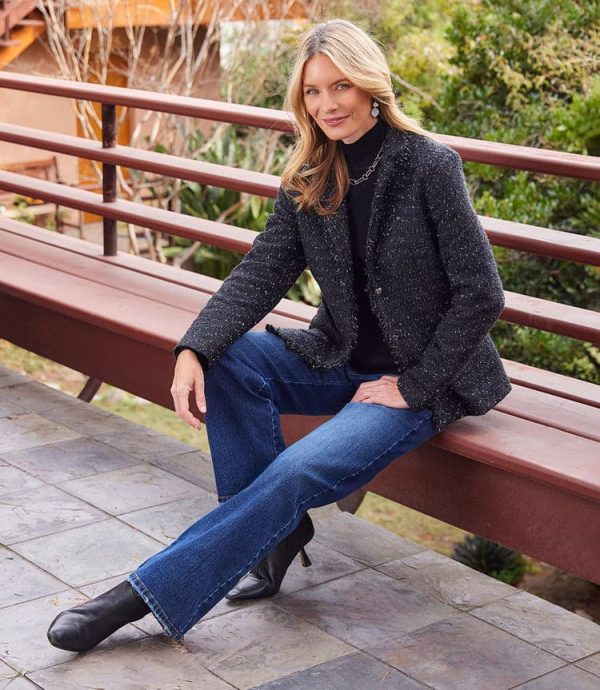 Fringed Tweed Blazer - Image 5