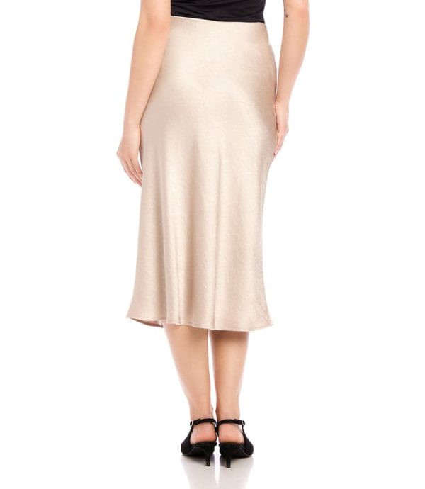 Satin Bias Cut Midi Skirt - Image 5