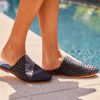 Braided Leather Mules