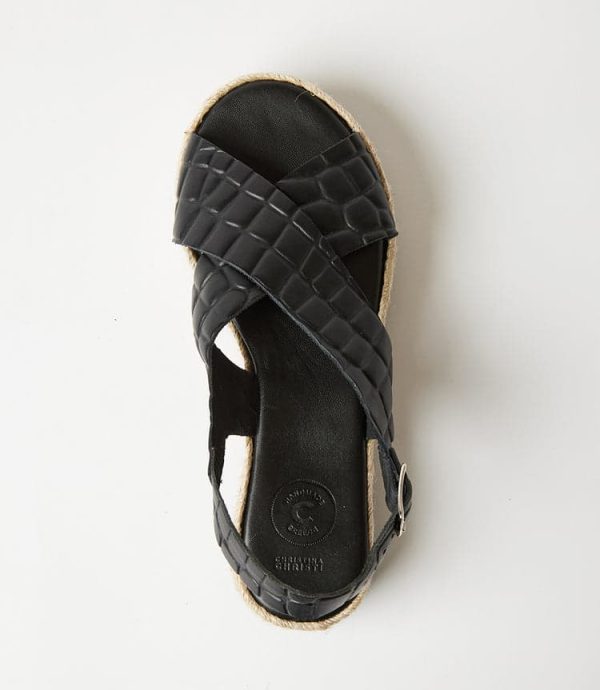 Leather Espadrille Sandals - Image 5