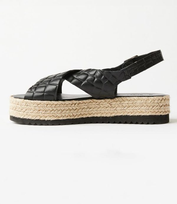 Leather Espadrille Sandals - Image 6