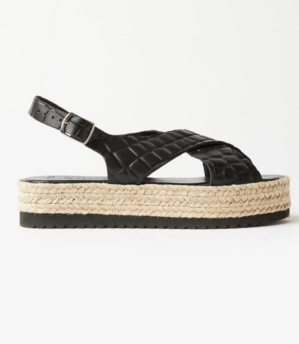 Leather Espadrille Sandals - Image 7