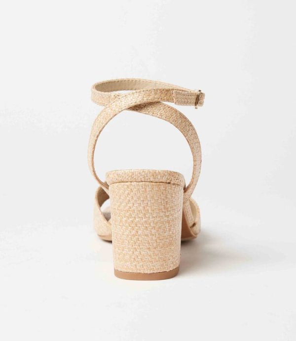 Simple Pleasures Raffia Heel Sandals - Image 6