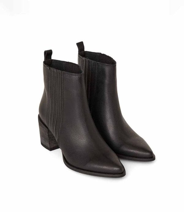 Western Chelsea Leather Booties