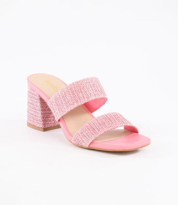 Newport Raffia Strap Heel Sandals - Image 2