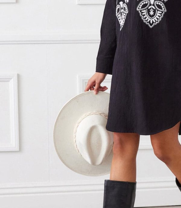 Braided Trim Fedora Hat - Image 2
