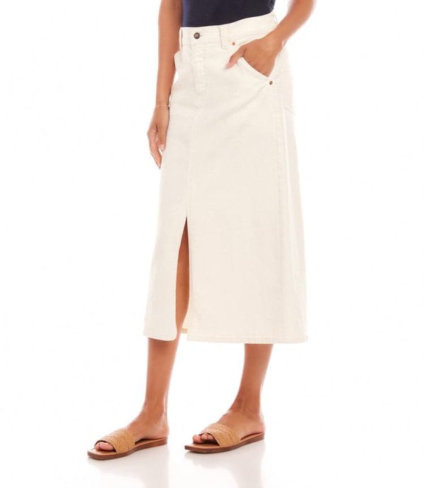 Denim Midi Skirt - Image 2