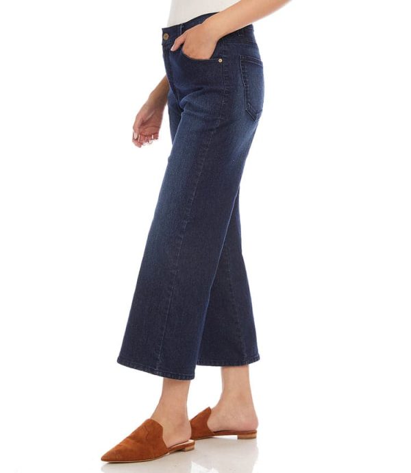 Wide Leg Cropped Jeans - Image 2