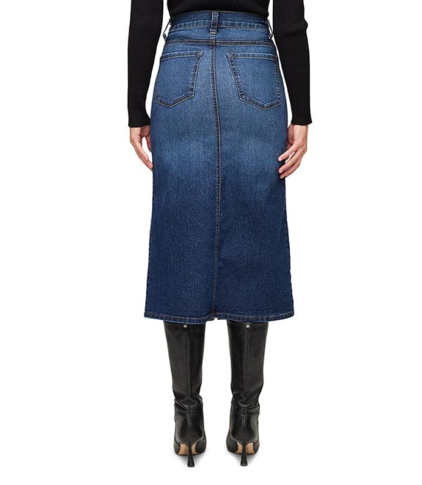 Denim Midi Skirt - Image 3