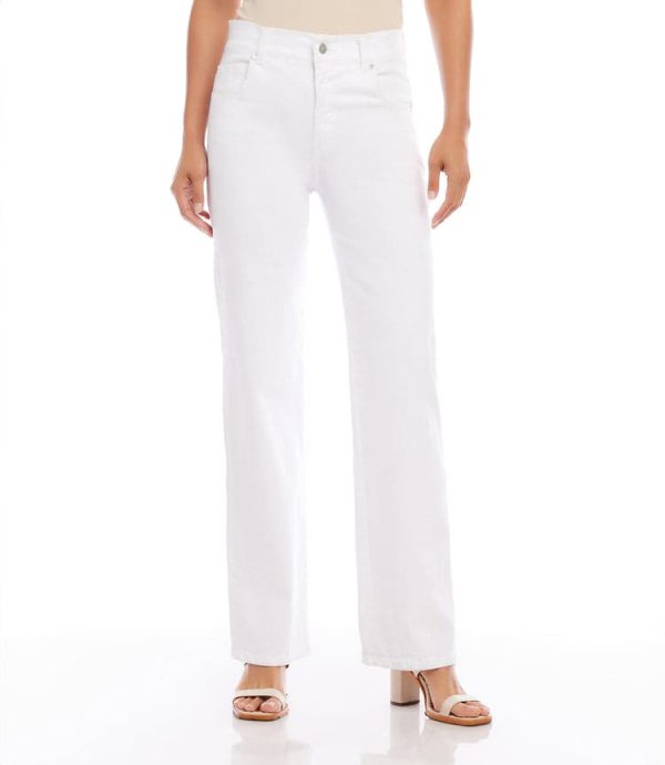 Slim Wide Leg Jeans - Image 3