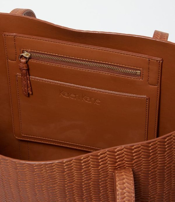 Embossed Leather Tote - Image 3