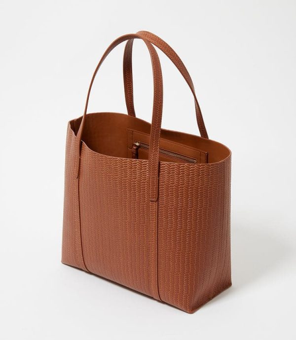 Embossed Leather Tote - Image 5