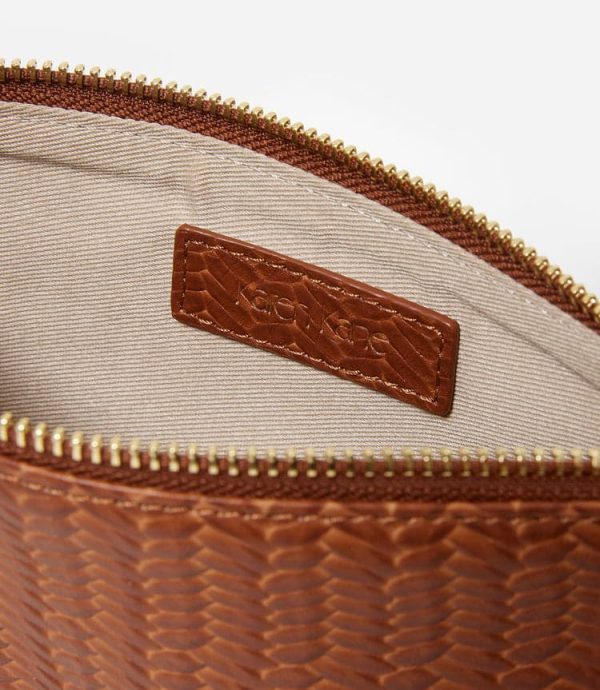 Embossed Leather Crossbody Bag - Image 2