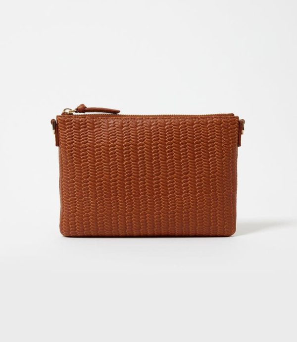 Embossed Leather Crossbody Bag - Image 4